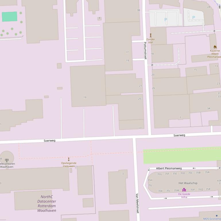 Kaart van de Soerweg.