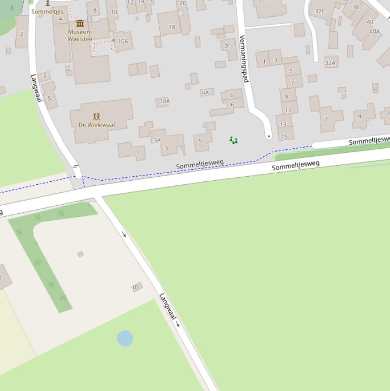 Kaart van de Sommeltjesweg.