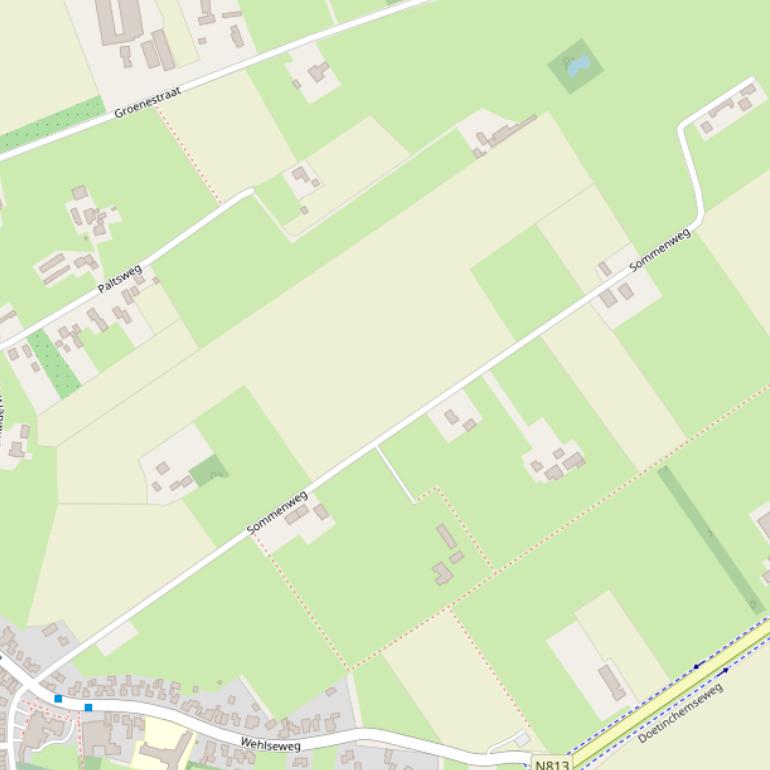 Kaart van de Sommenweg.