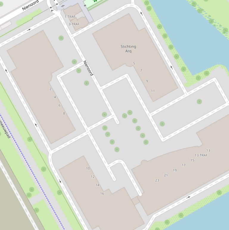 Kaart van de Sophie Redmondhof.