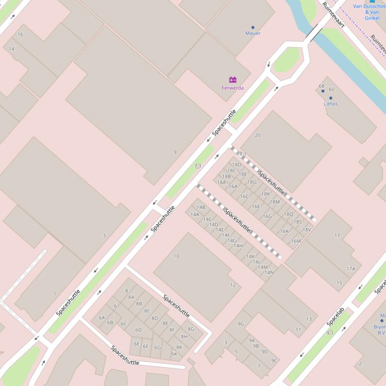 Kaart van  Spaceshuttle.