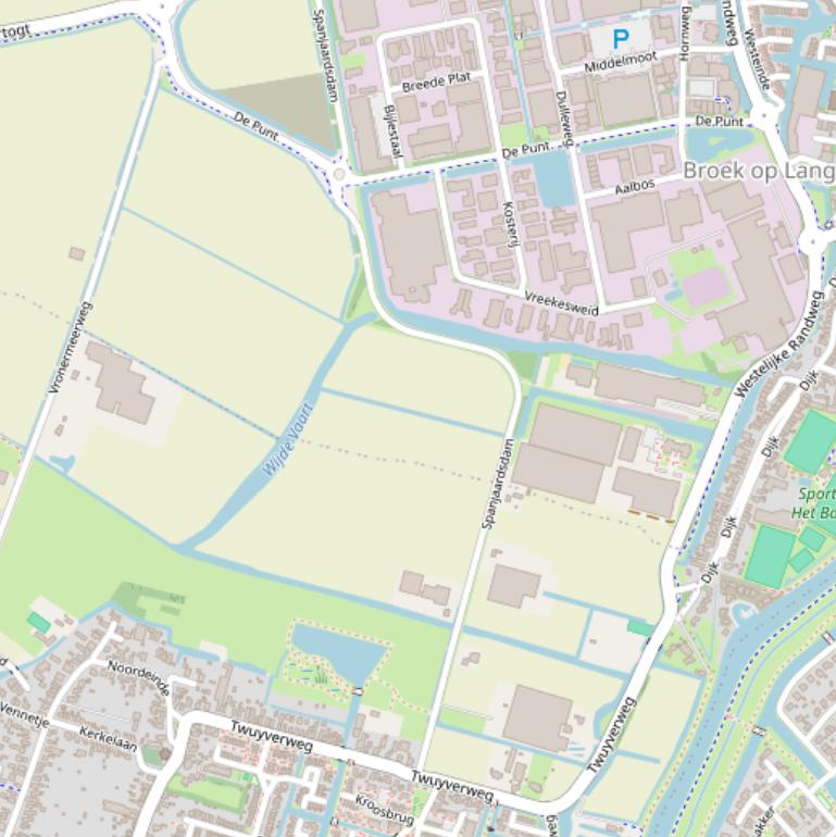 Kaart van  Spanjaardsdam.