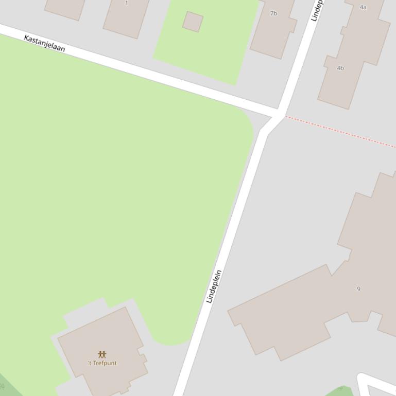 Kaart van de Sparrenlaan.