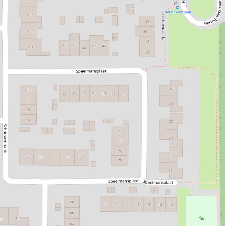 Kaart van  Speelmansplaat.