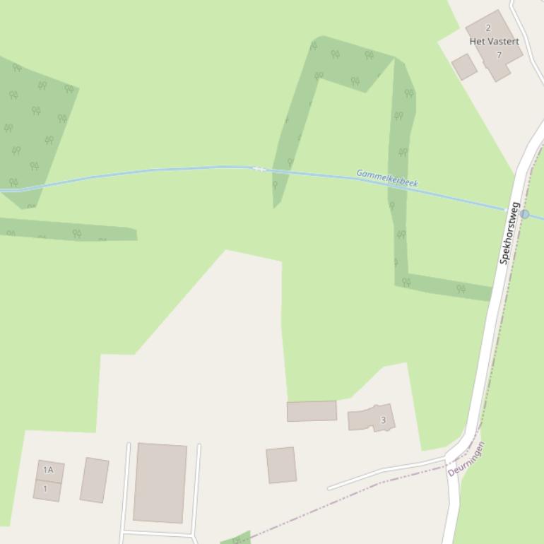 Kaart van de Spekhorstweg.