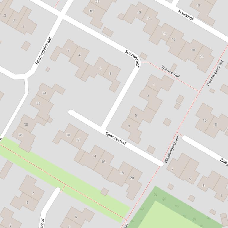 Kaart van de Sperwerhof.