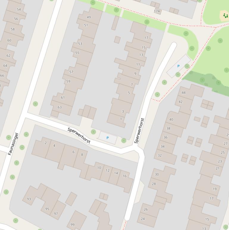 Kaart van  Sperwerhorst.