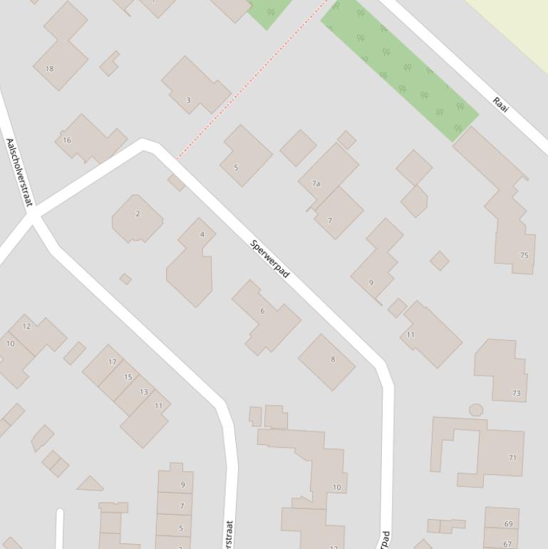 Kaart van het Sperwerpad.