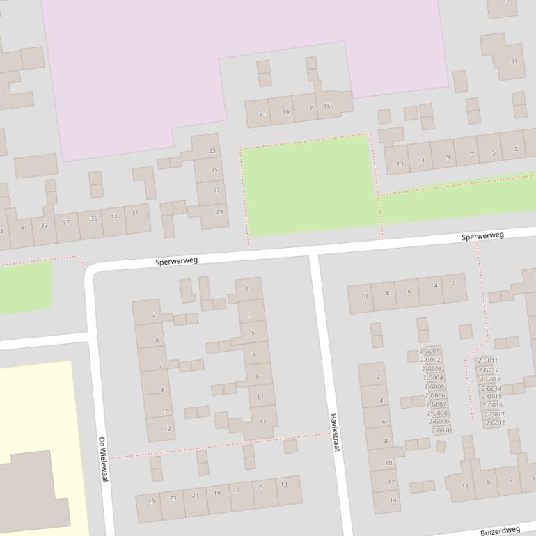 Kaart van de Sperwerweg.
