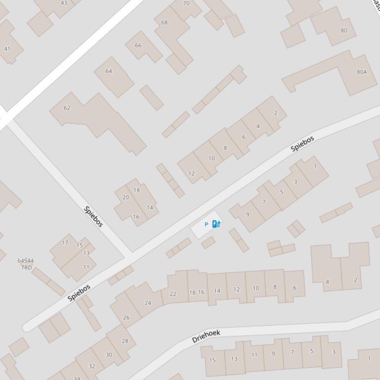 Kaart van het Spiebos.