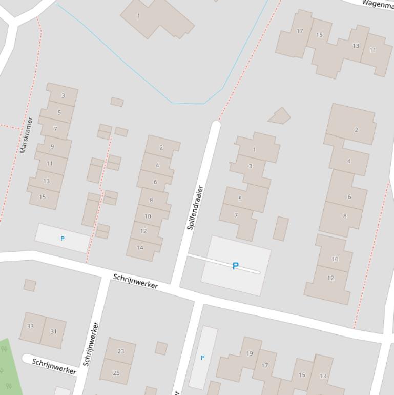 Kaart van  Spillendraaier.