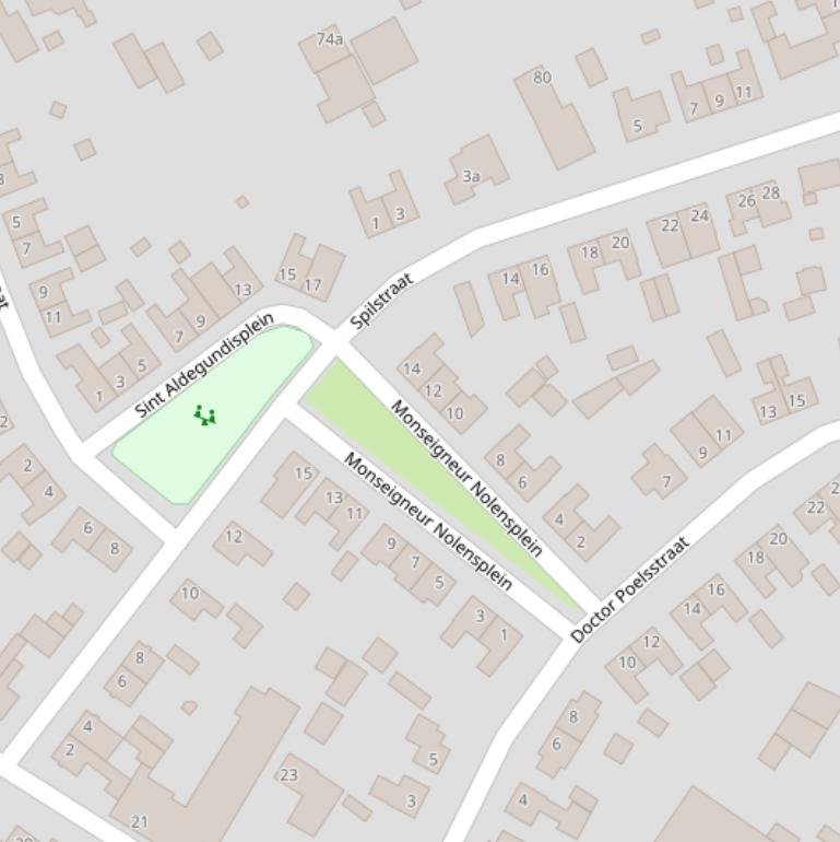 Kaart van de Spilstraat.