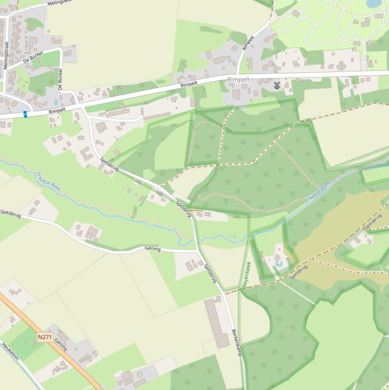 Kaart van de Spitsbrug.