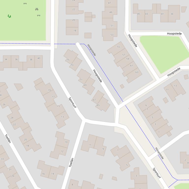 Kaart van  Sponturf.