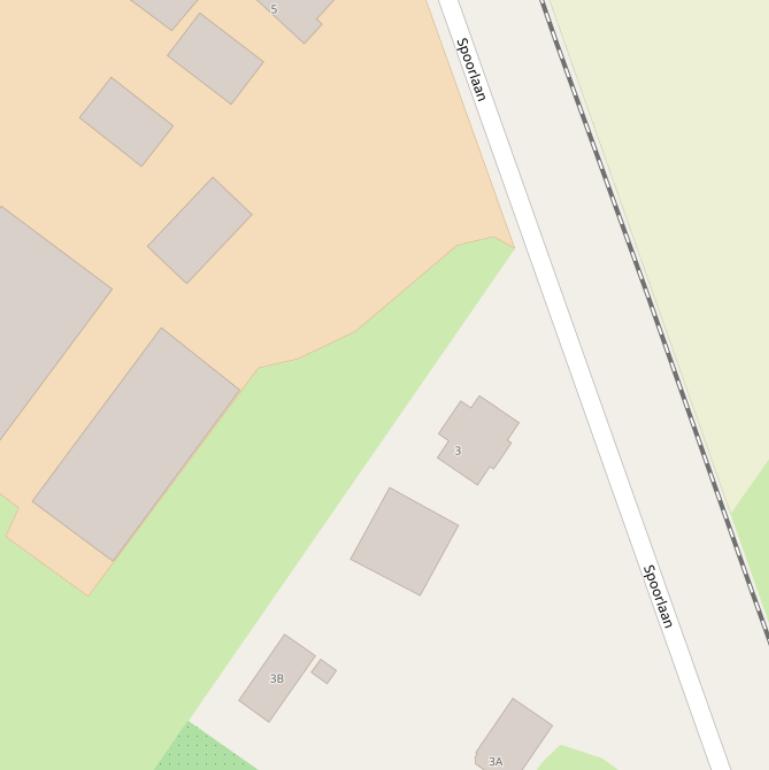 Kaart van de Spoorlaan.