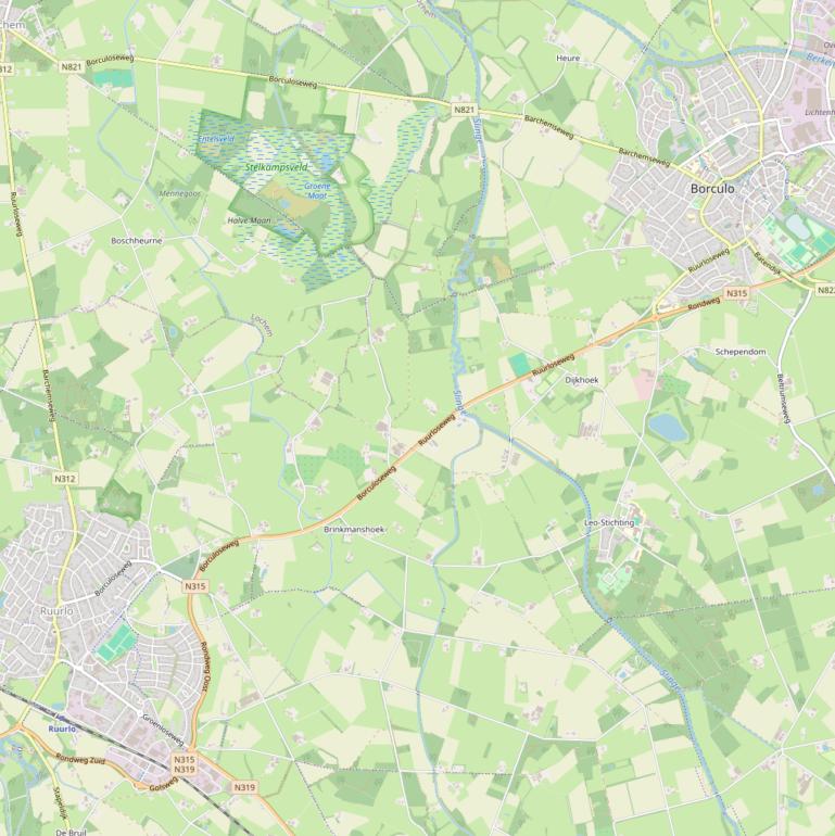 Kaart van de Spoorstraat.