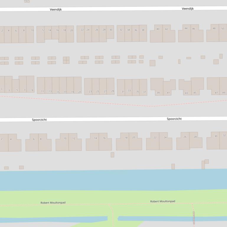 Kaart van  Spoorzicht.