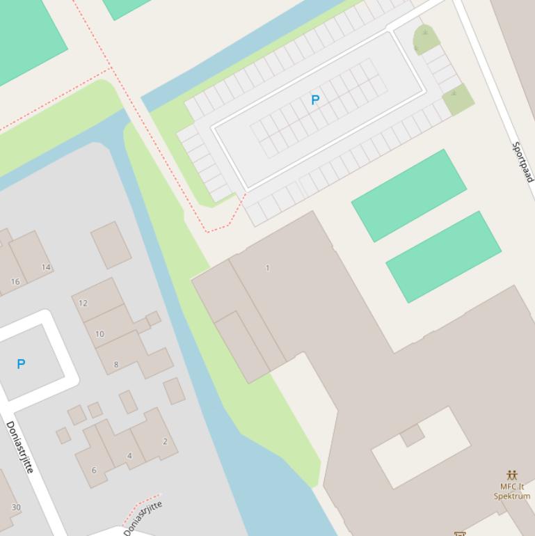 Kaart van  Sportpaad.