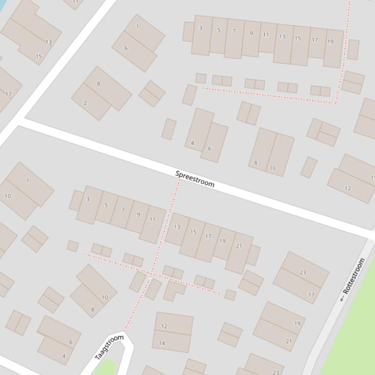 Kaart van  Spreestroom.