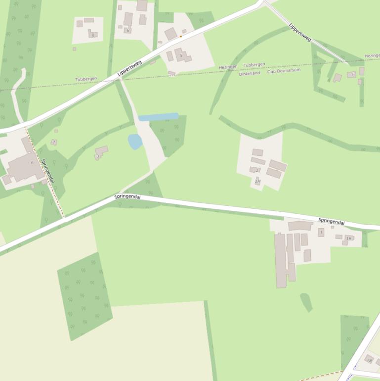 Kaart van  Springendal.