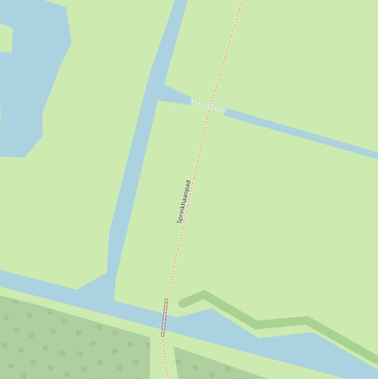 Kaart van het Sprinkhaanpad.