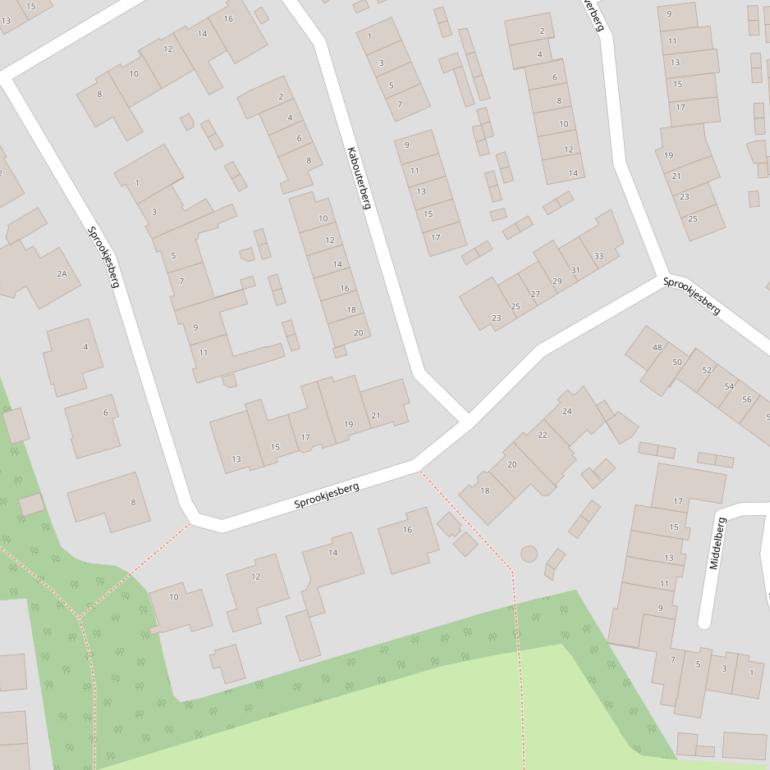 Kaart van  Sprookjesberg.