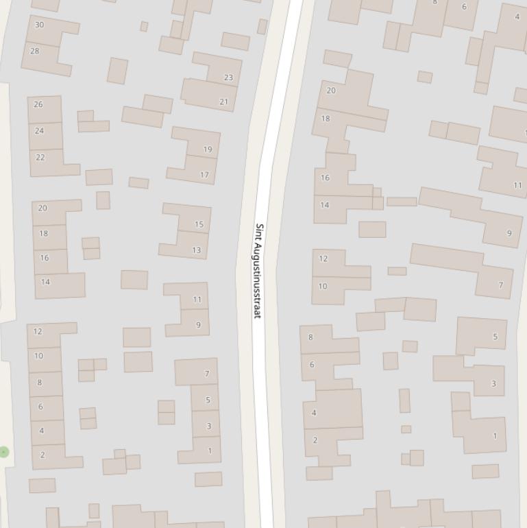 Kaart van de St.Augustinusstraat.