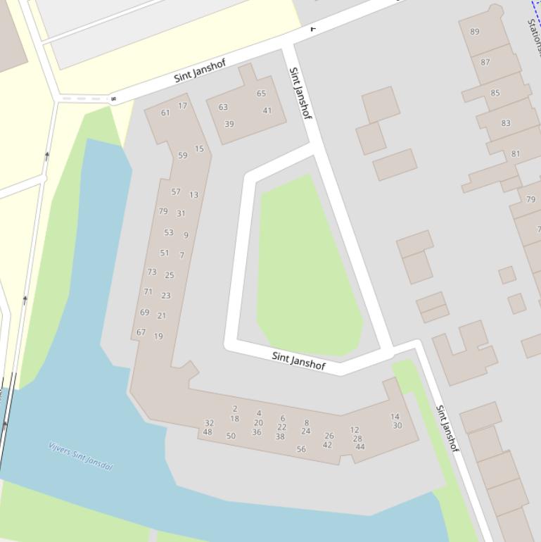 Kaart van de St. Janshof.