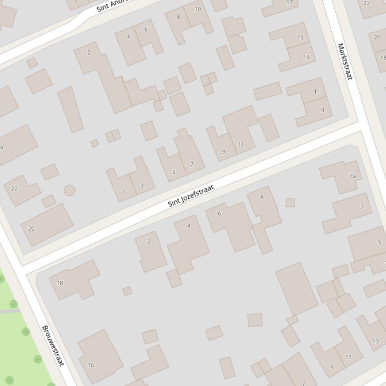 Kaart van de St.Jozefstraat.