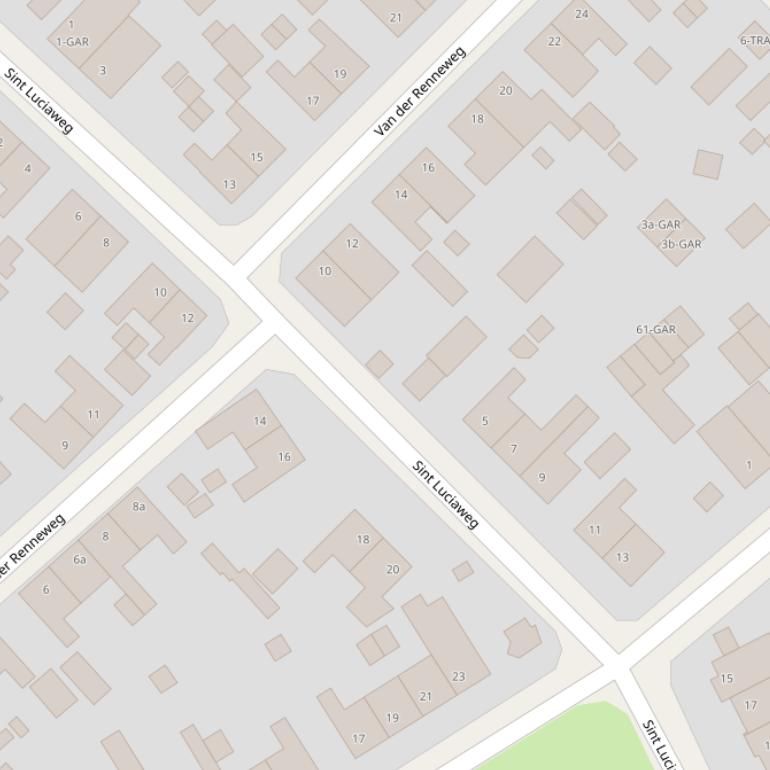 Kaart van de St.Luciaweg.