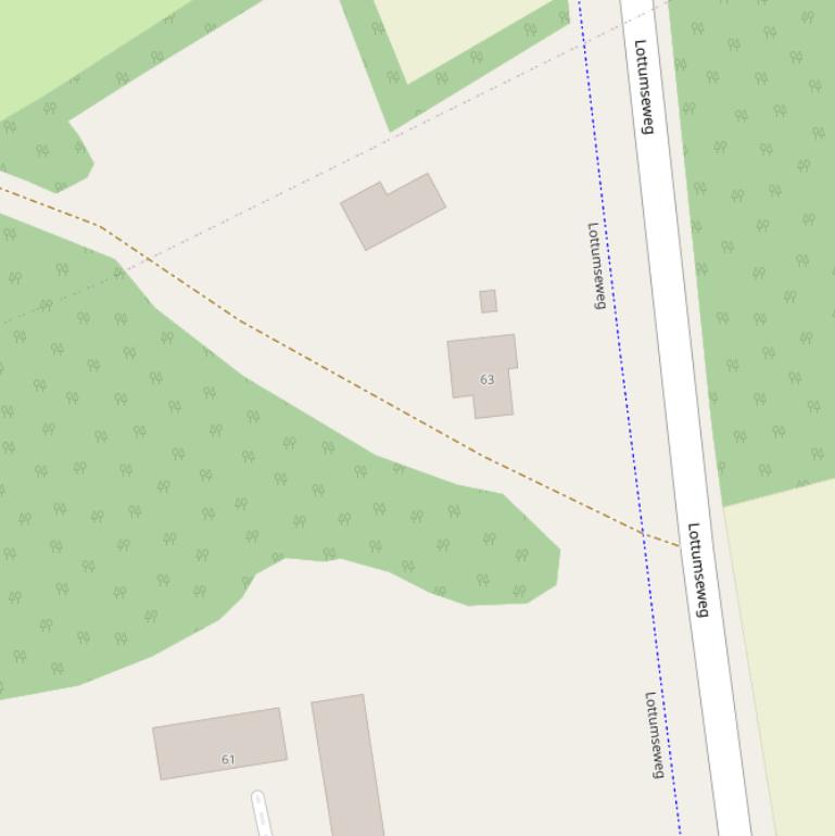 Kaart van de Staatbergweg.