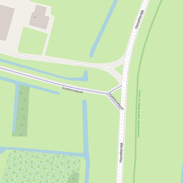 Kaart van het Stadsbroekpad.