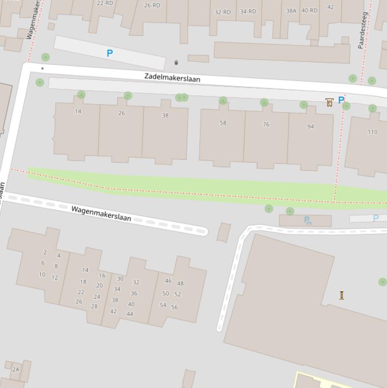 Kaart van de Stalhouderslaan.