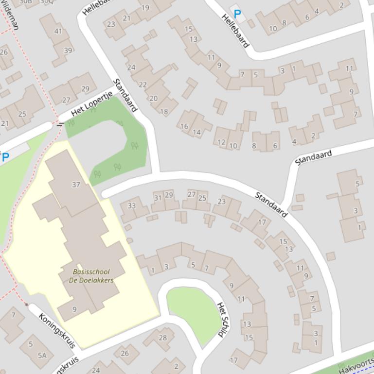 Kaart van  Standaard.