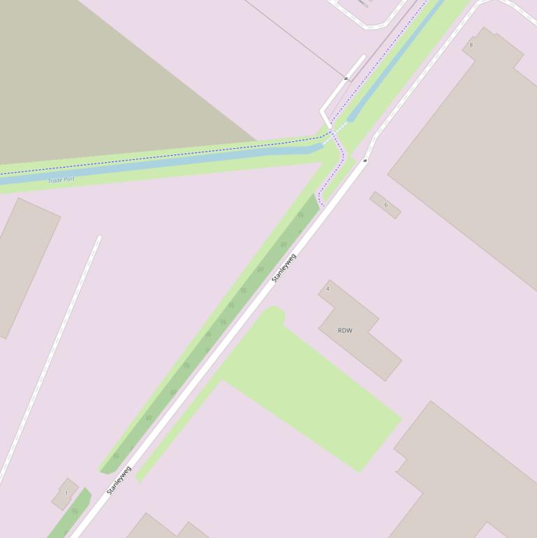 Kaart van de Stanleyweg.