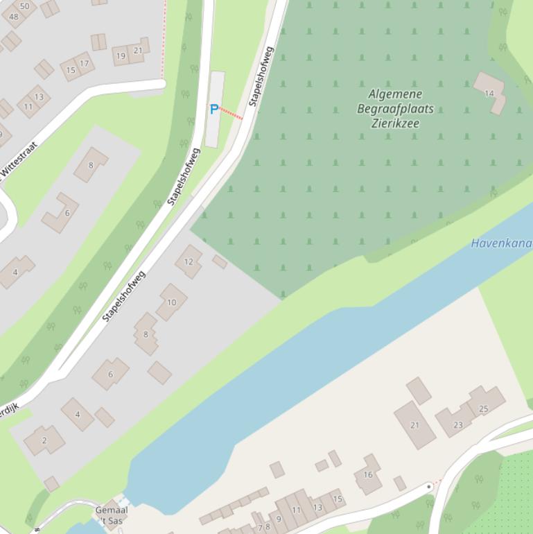 Kaart van de Stapelshofweg.