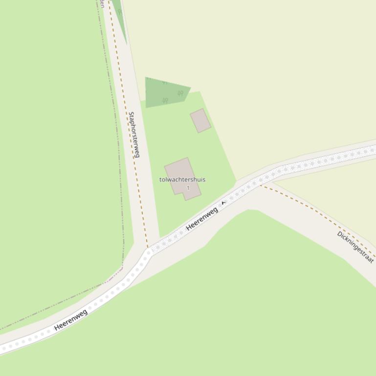 Kaart van de Staphorsterweg.