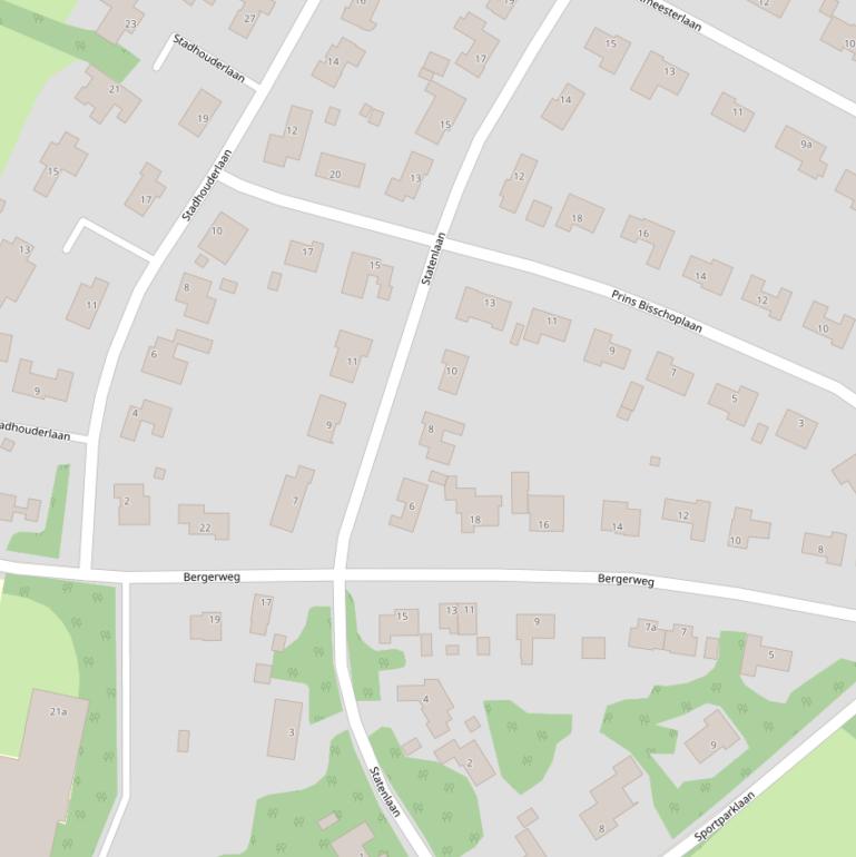 Kaart van de Statenlaan.