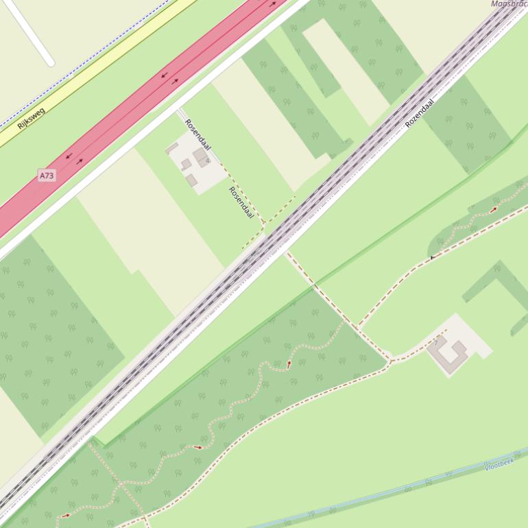 Kaart van het Stationspad.