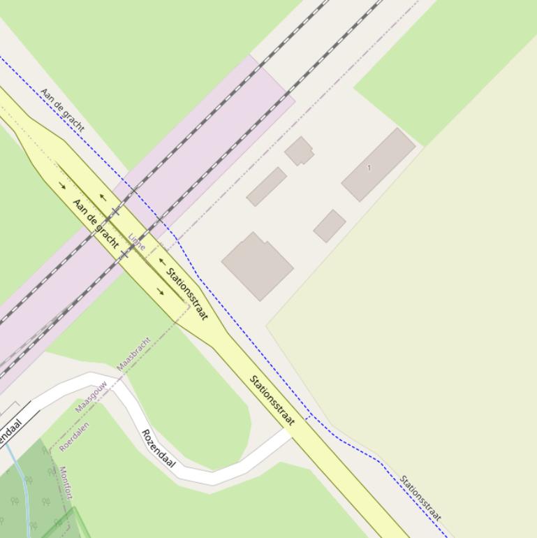 Kaart van de Stationsstraat.