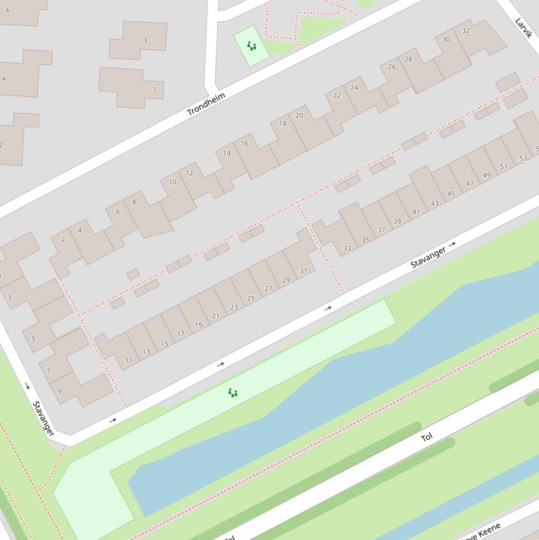 Kaart van  Stavanger.