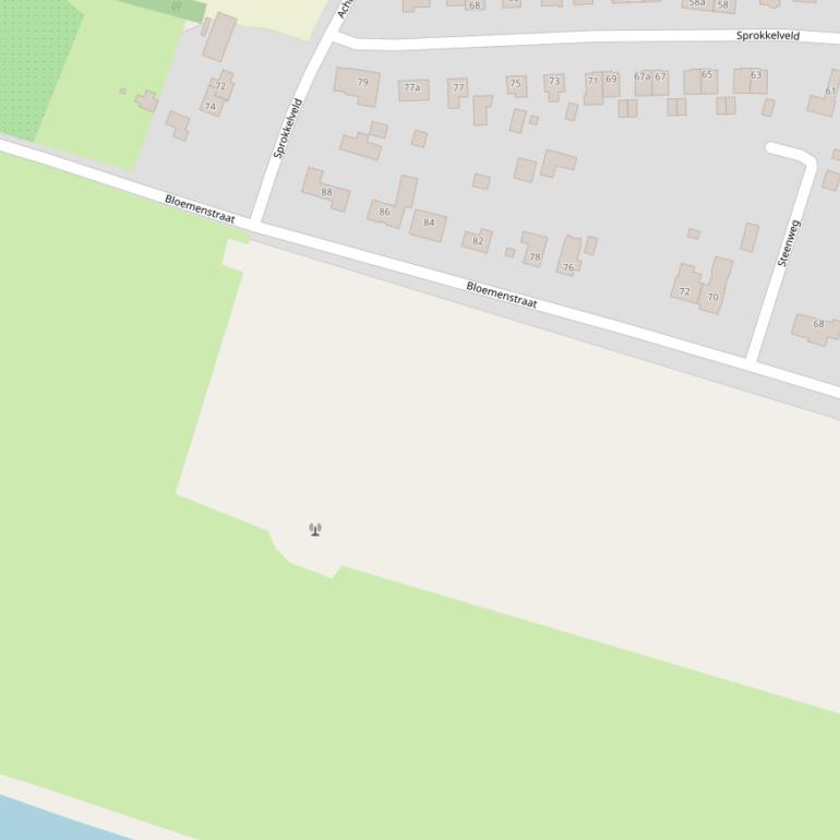 Kaart van  Steenacker.