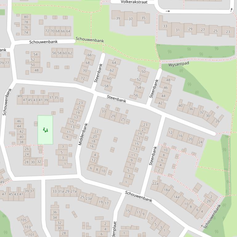 Kaart van  Steenbank.