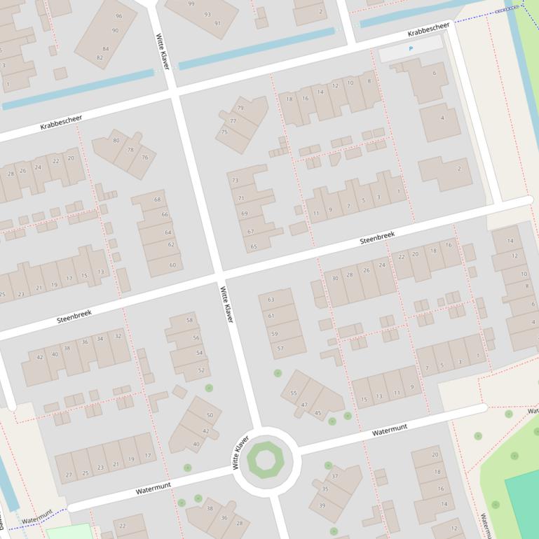 Kaart van  Steenbreek.