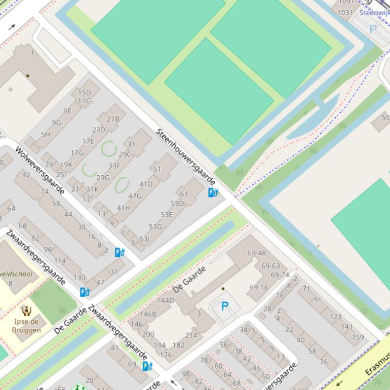 Kaart van  Steenhouwersgaarde.