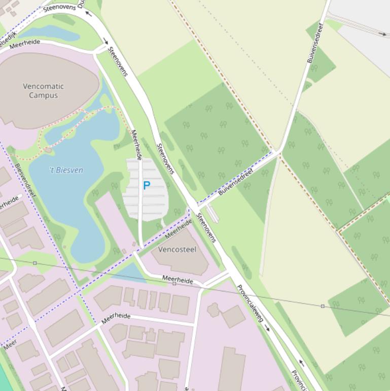 Kaart van  Steenovens.