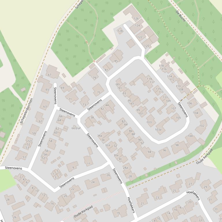 Kaart van  Steenovens.