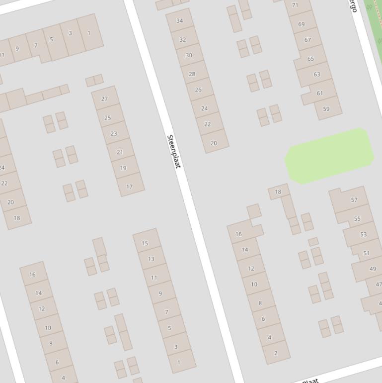 Kaart van  Steenplaat.