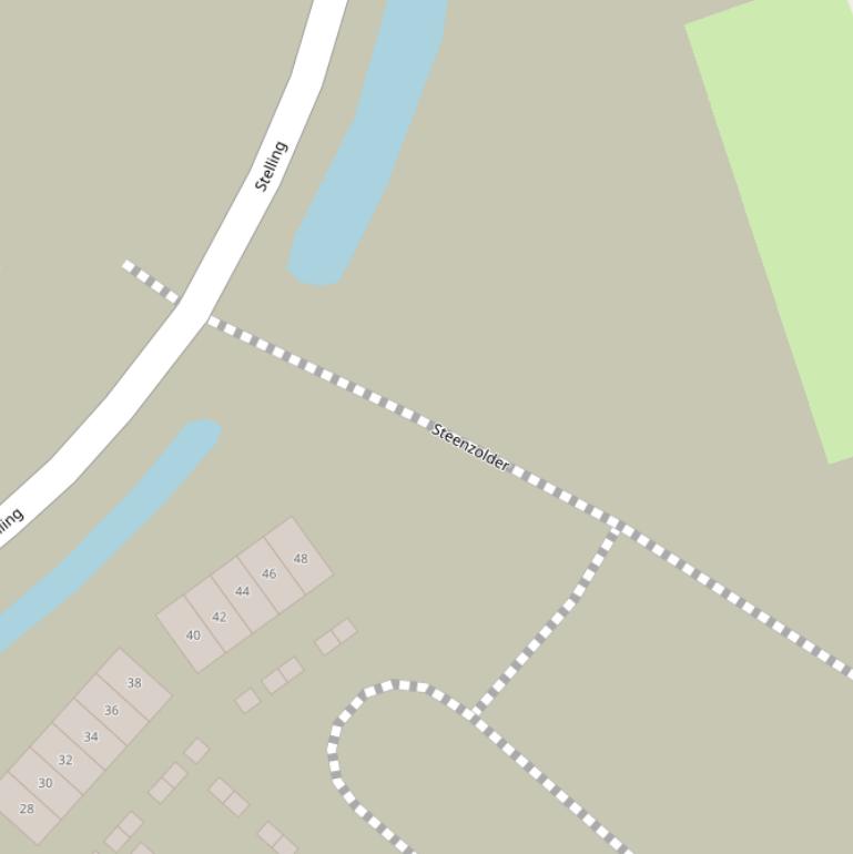 Kaart van  Steenzolder.