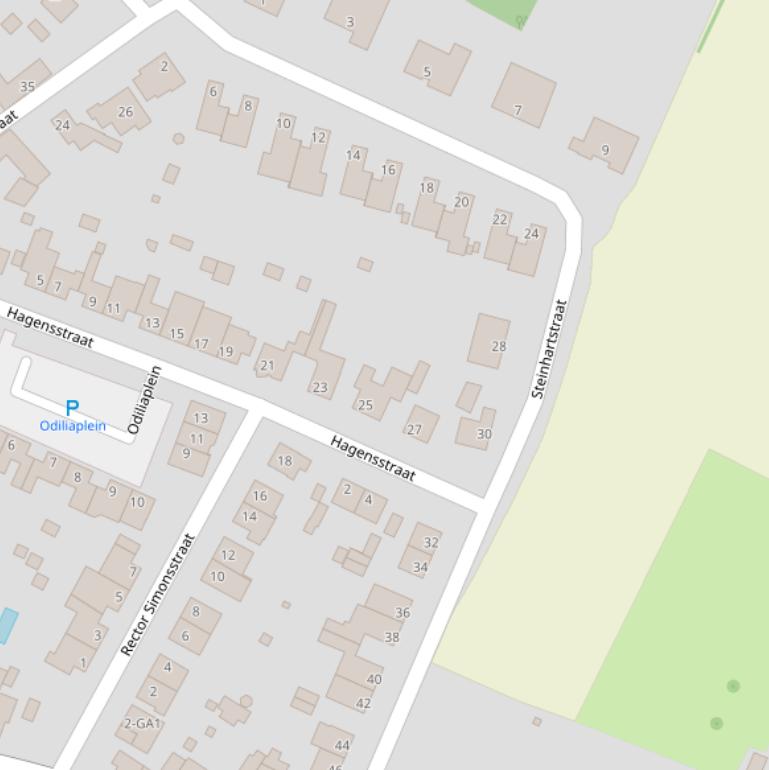 Kaart van de Steinhartstraat.